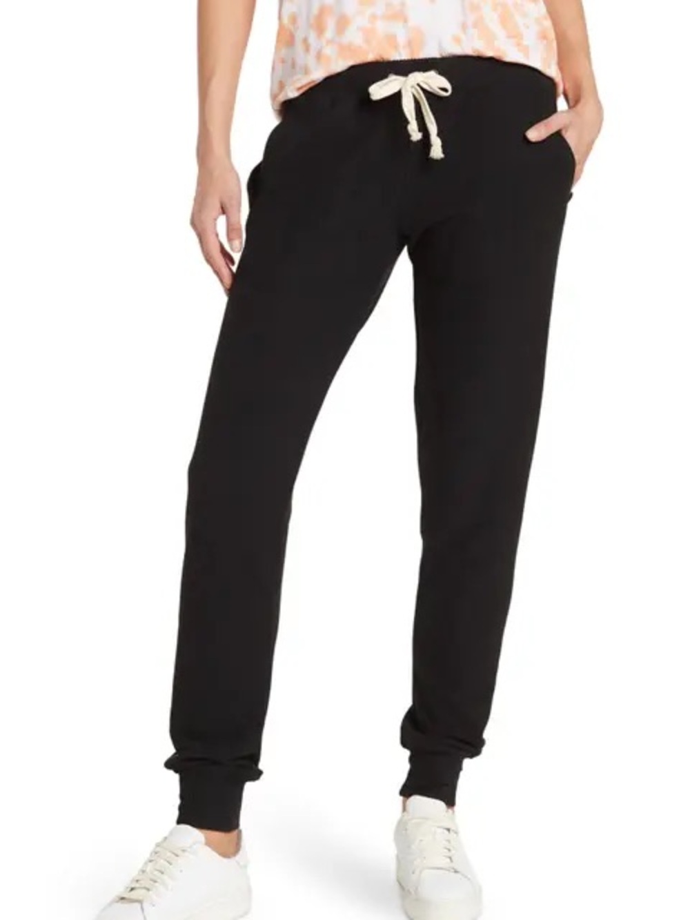 Theo & Spence Black Drawstring Jogger Pants